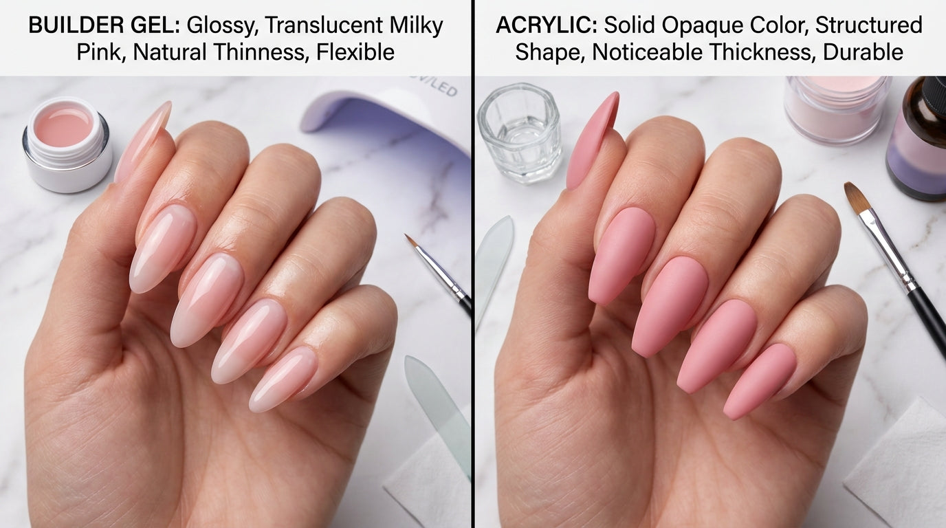 Builder Gel vs Acrylic